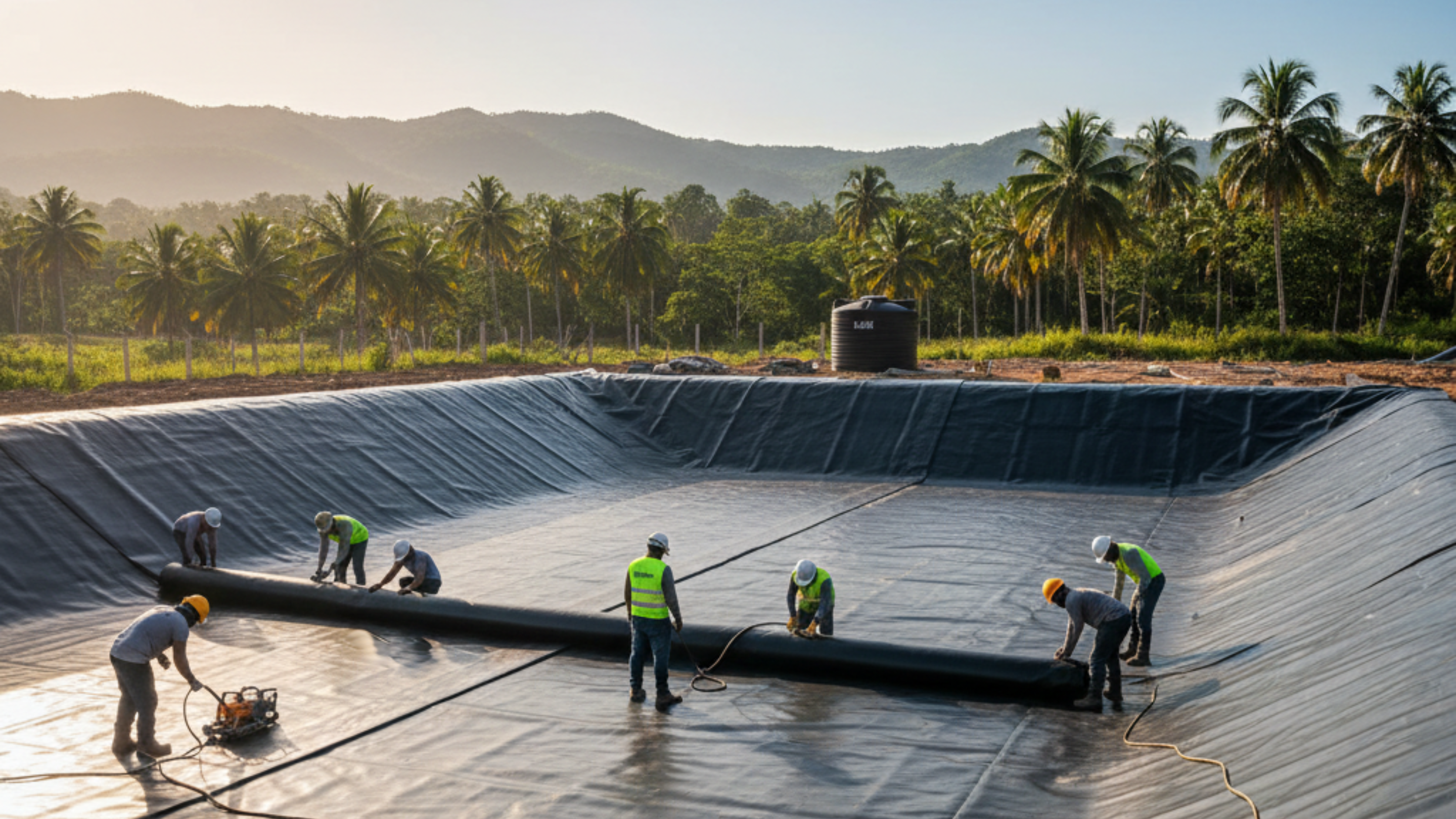 ¿Qué grosor de geomembrana necesito para mi proyecto en República Dominicana?