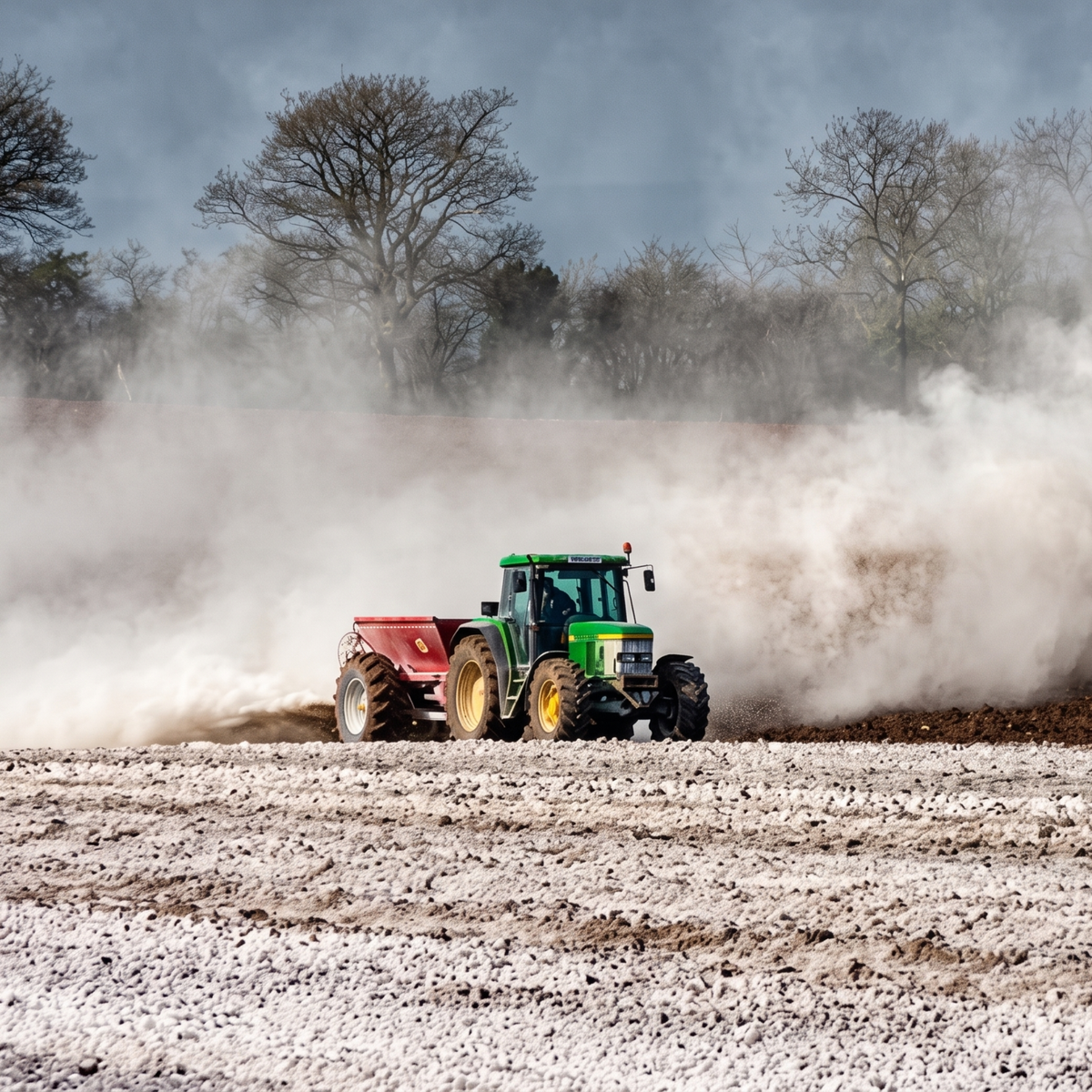 Application de terre de diatomées micronisée comme insecticide écologique naturel dans les cultures et les jardins.