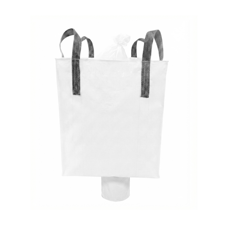 Big bag con válvula de carga y válvula de descarga