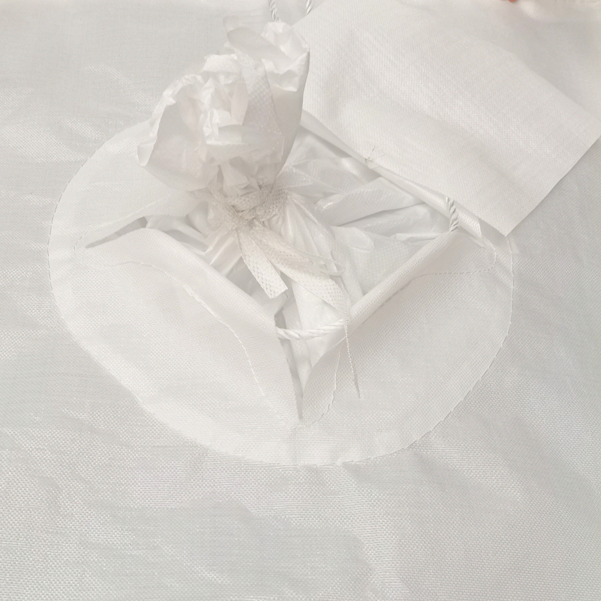 Big bag con válvula de carga y válvula de descarga