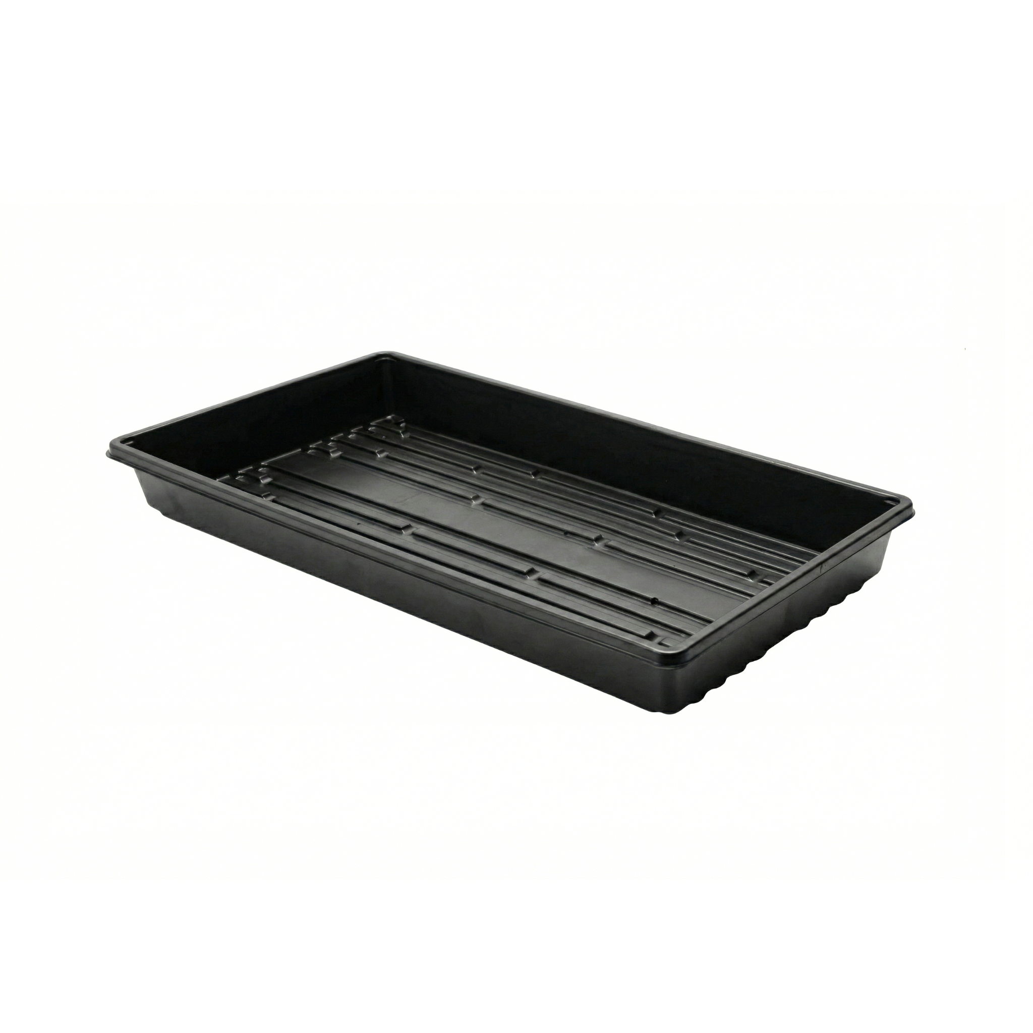 Plastic hydroponic tray