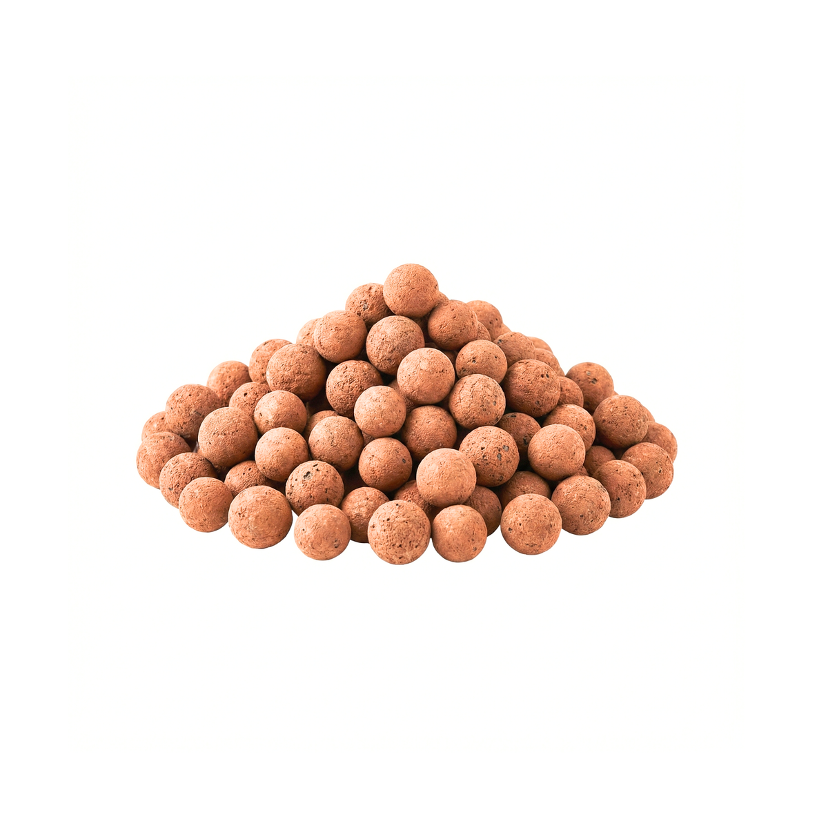 Billes d'argile expansée ou LECA, matériau poreux utilisé pour améliorer le drainage dans les pots et l'aménagement paysager en République dominicaine.