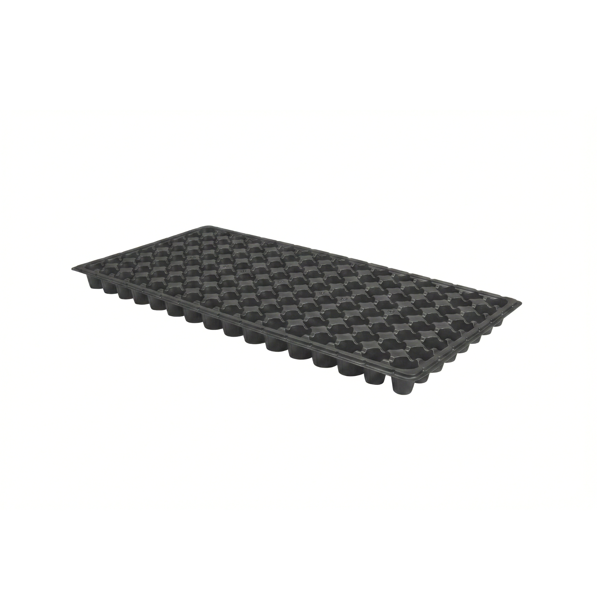 Plastic horticultural and ornamental tray