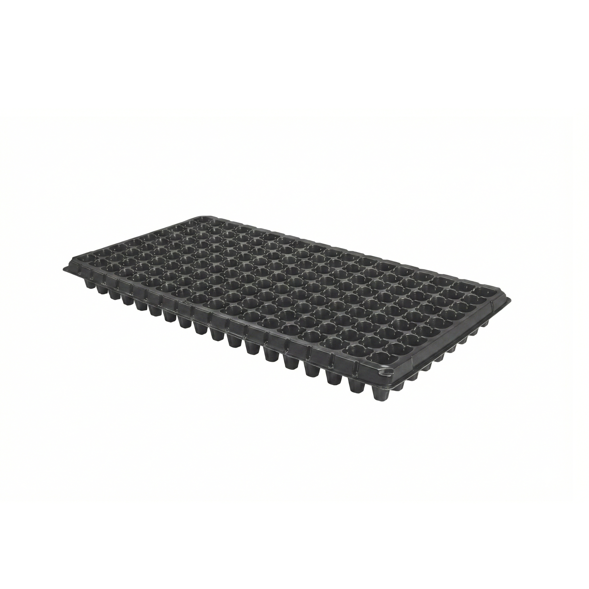 Plastic horticultural and ornamental tray