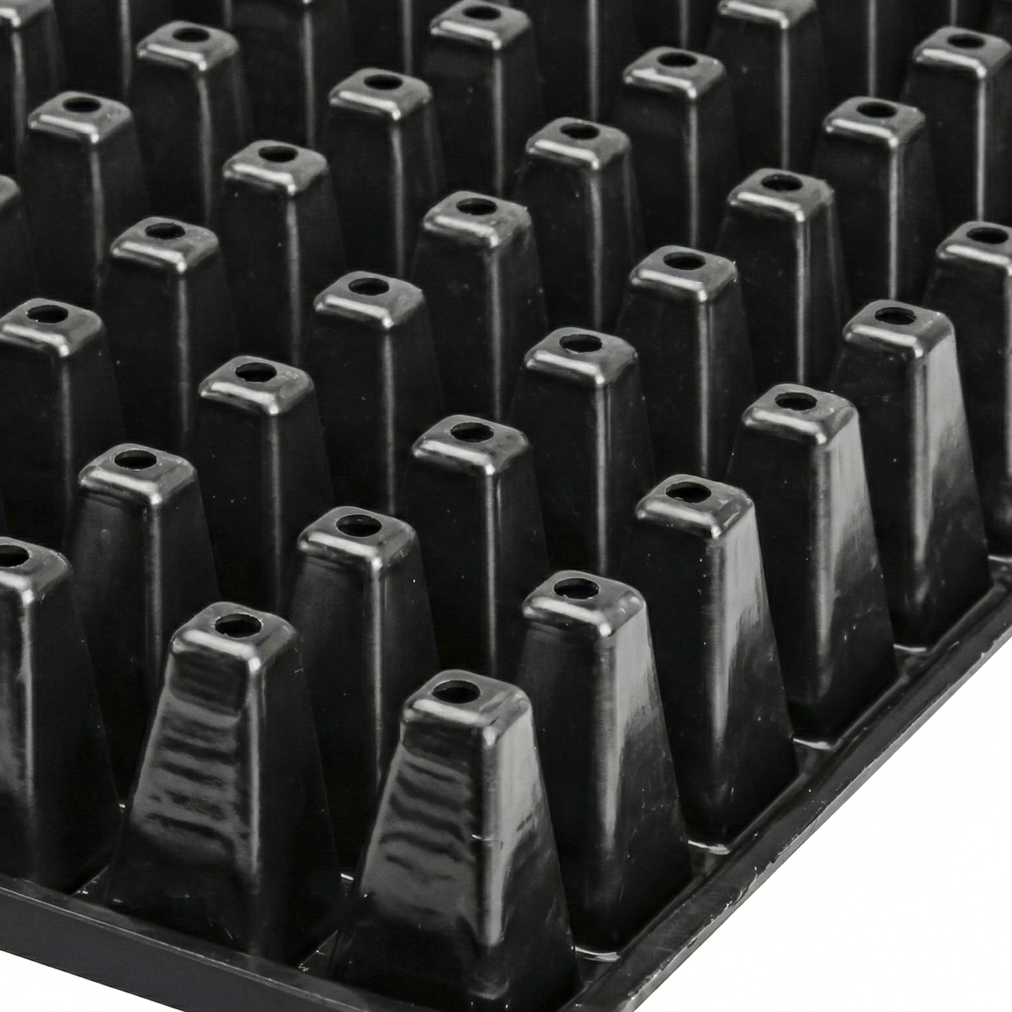 Plastic horticultural and ornamental tray