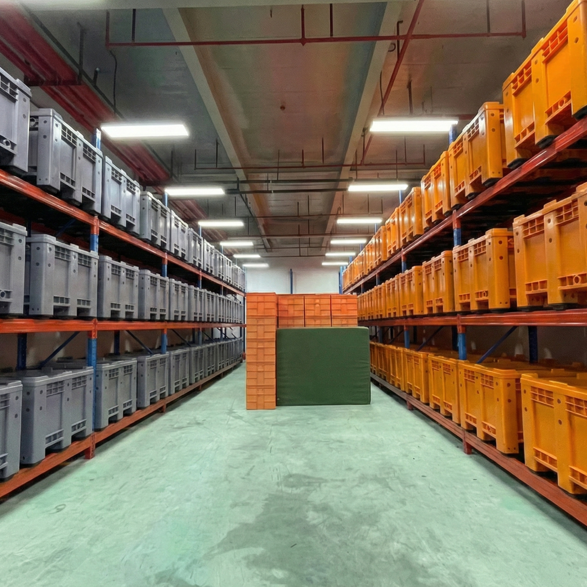 Plastic pallet box
