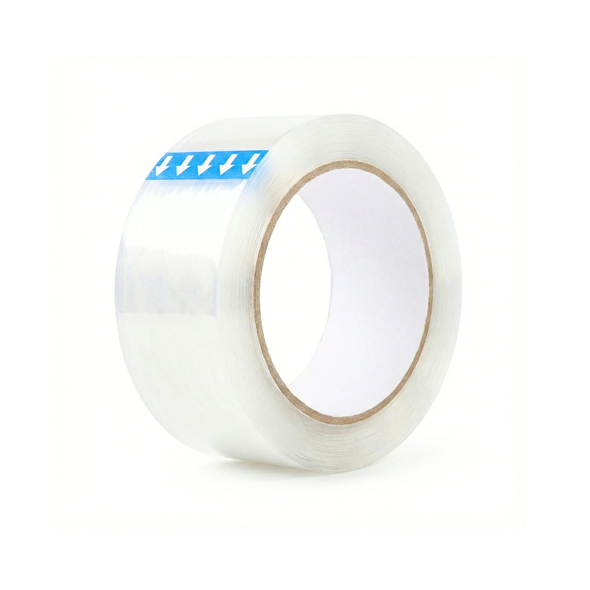Rollo de cinta adhesiva transparente ideal para el sellado seguro de cajas y empaques en logística de República Dominicana.