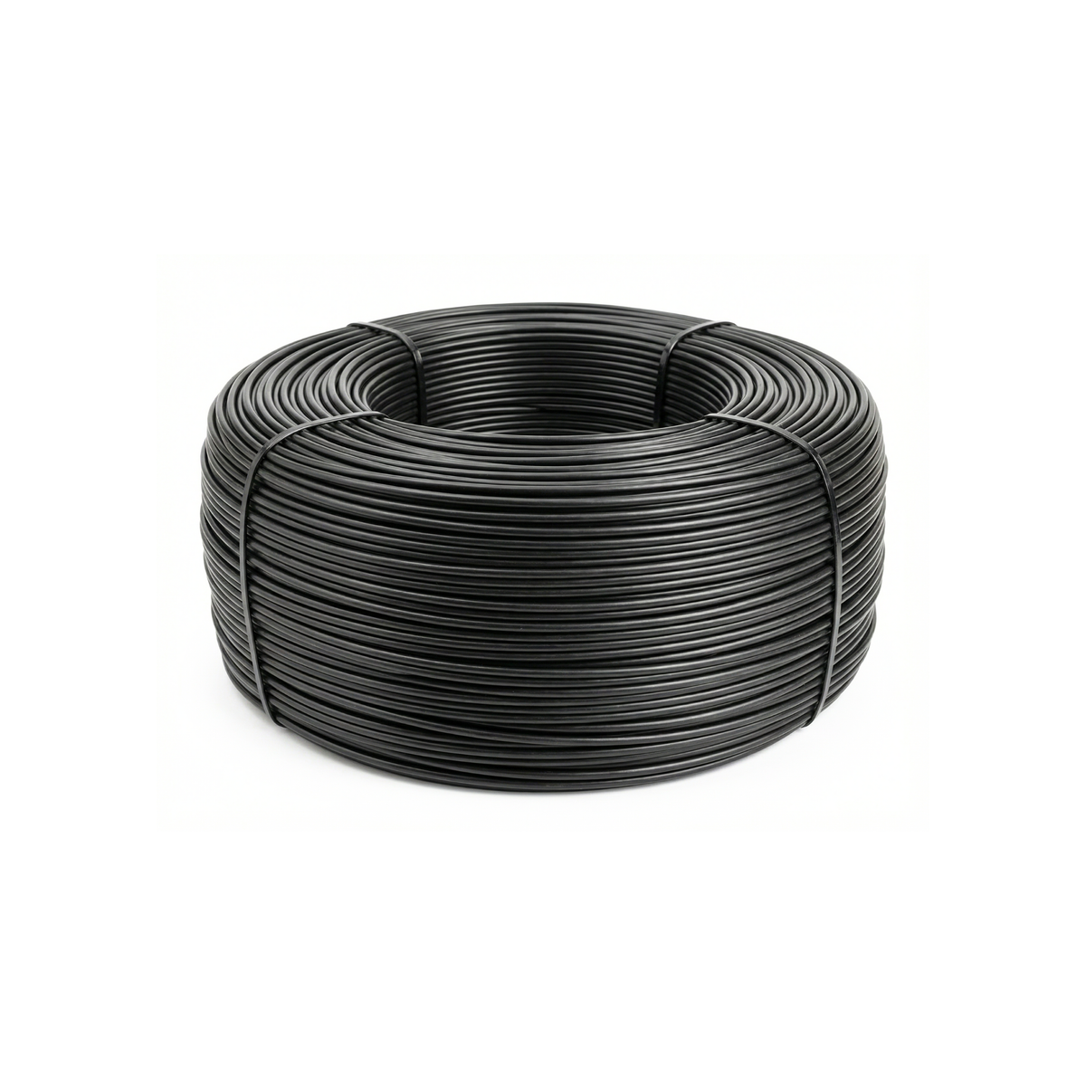 Rouleau de cordon de soudure PEHD noir utilisé pour la thermofusion des géomembranes en République dominicaine.