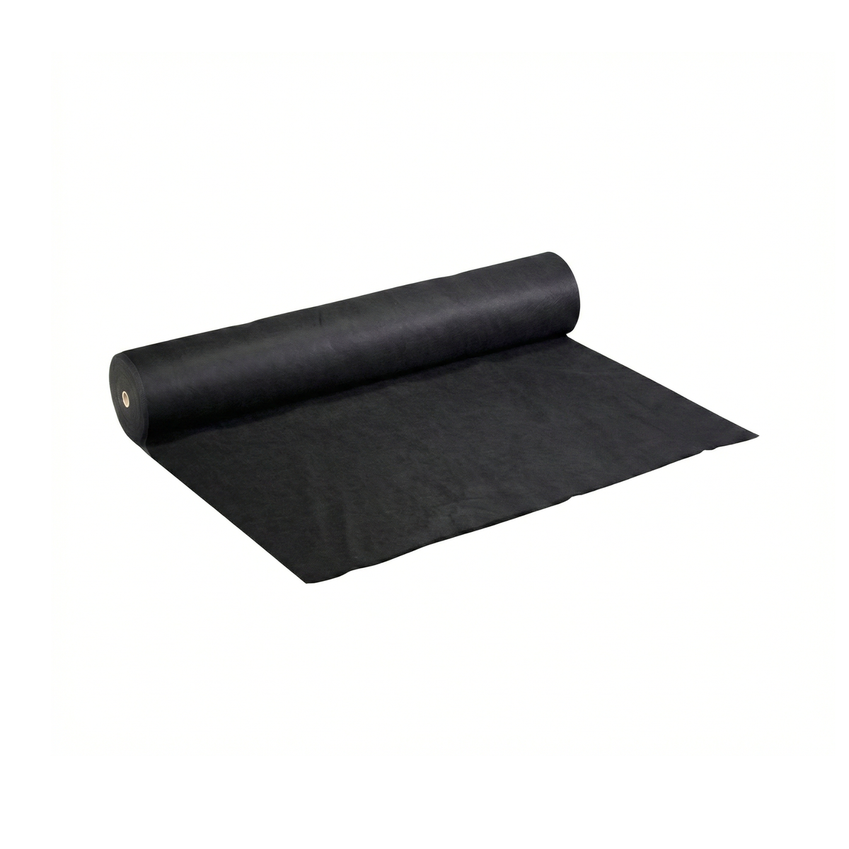 Rollo de geotextil no tejido de polipropileno (PP) negro para separación, filtración y drenaje en proyectos de ingeniería en República Dominicana.