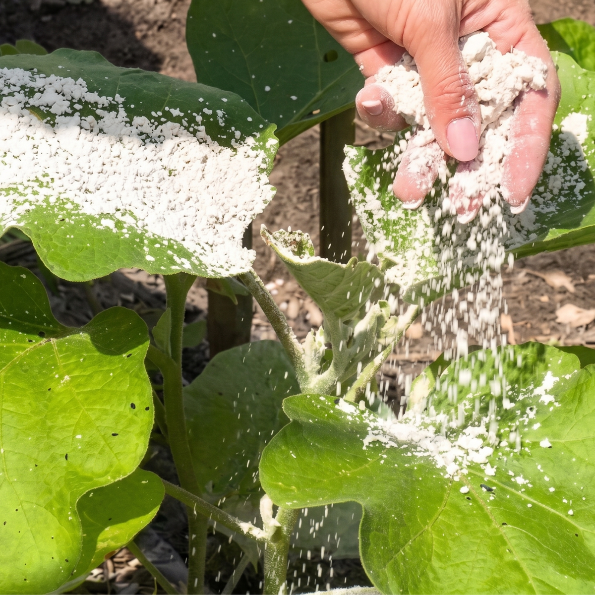 Poudre blanche de diatomite pour améliorer la structure du sol et absorber l'humidité dans les projets agricoles.