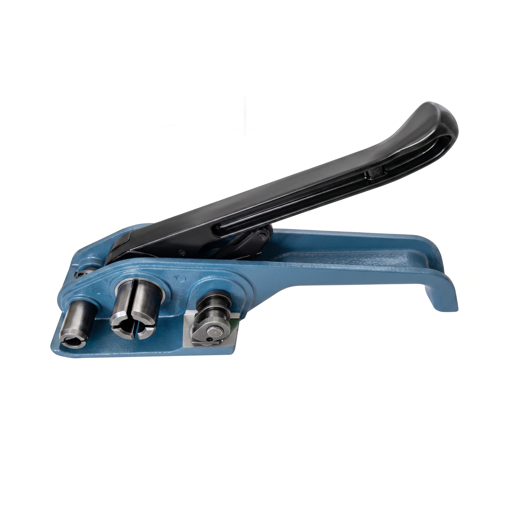 Manual tensioner for plastic strapping (PP and PET)