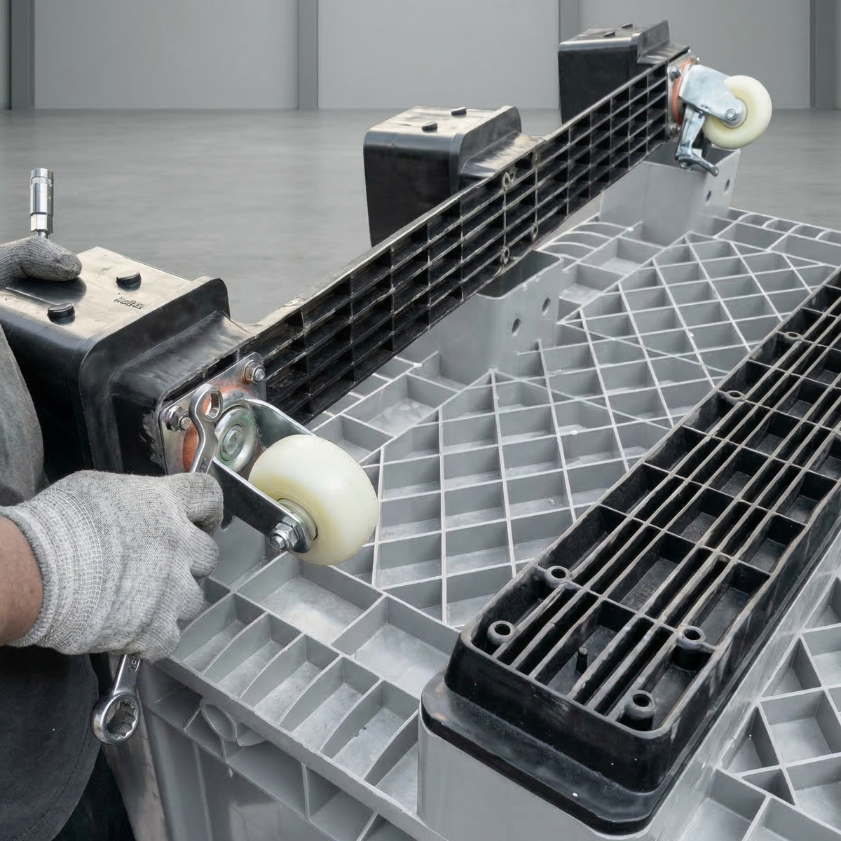 Plastic pallet box