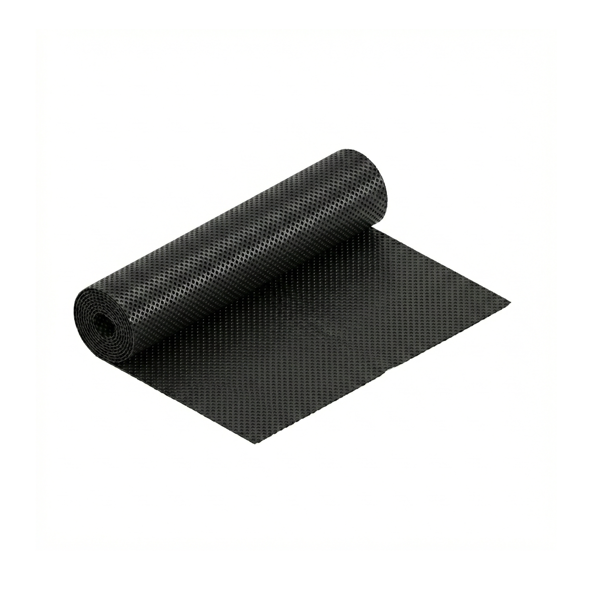 Roll of nodular HDPE drainage sheet for waterproofing walls and moisture control in construction projects in the Dominican Republic.