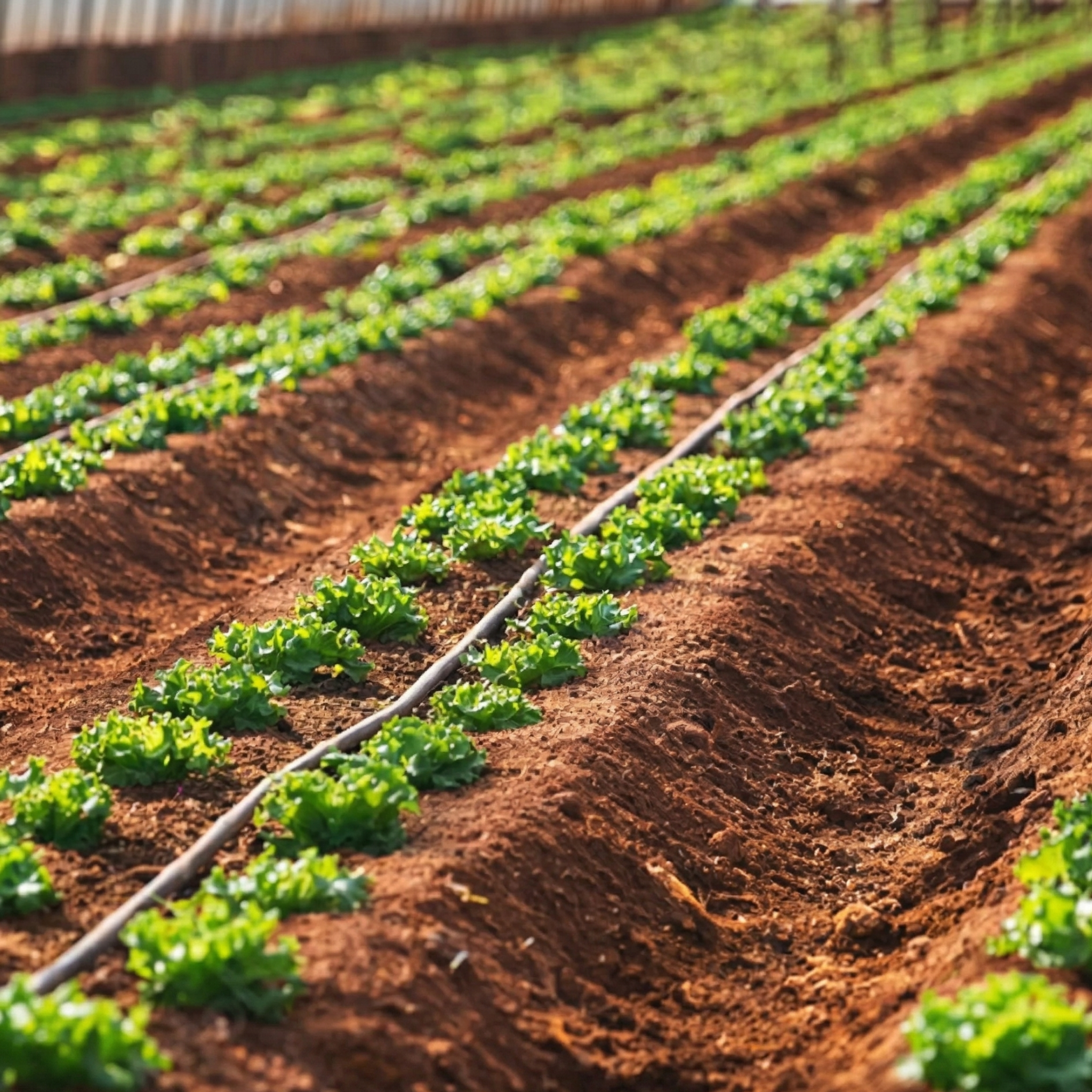 Thick-walled pressure-compensating drip hose, ideal for buried irrigation and long-term projects.