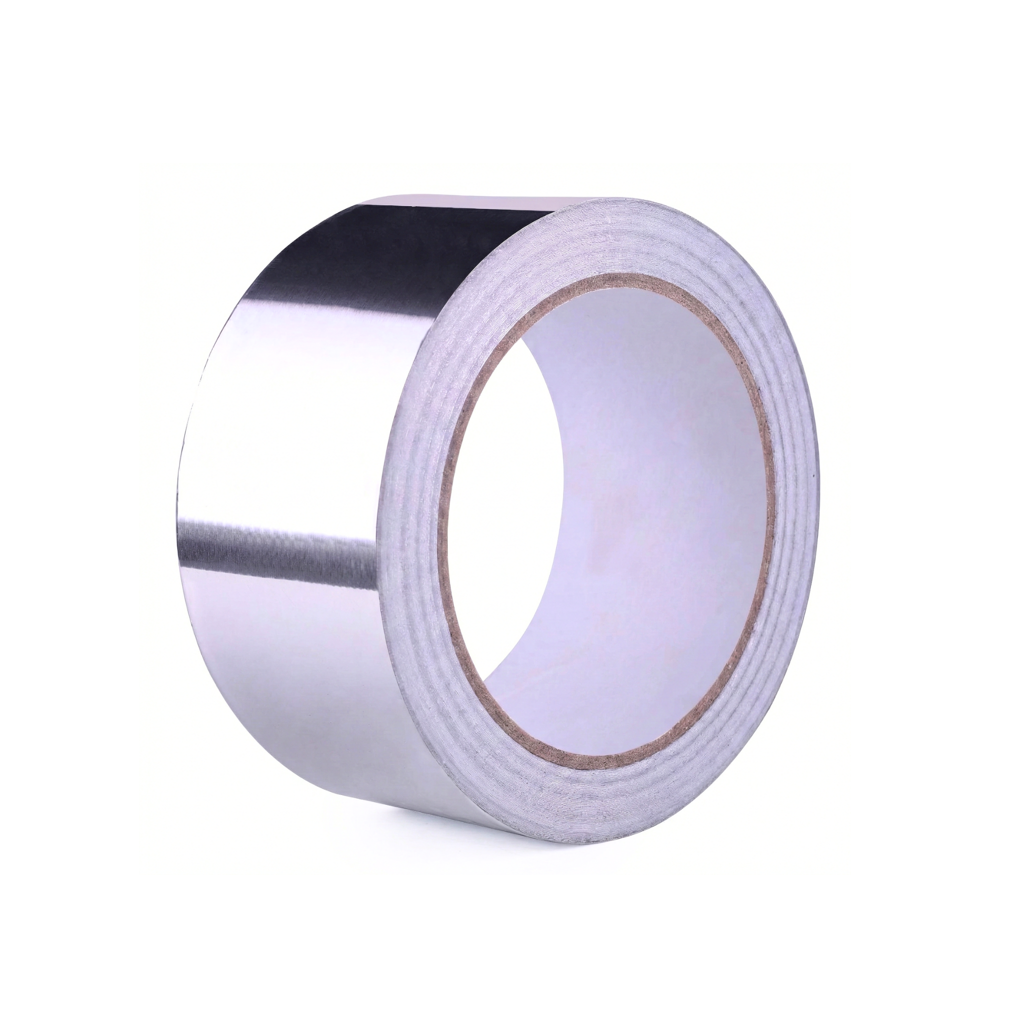 Rollo de cinta de aluminio adhesiva profesional, ideal para plomería, refrigeración y reparación de calderos.