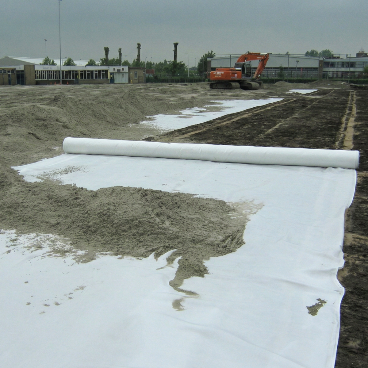 Textile fabric for soil stabilization