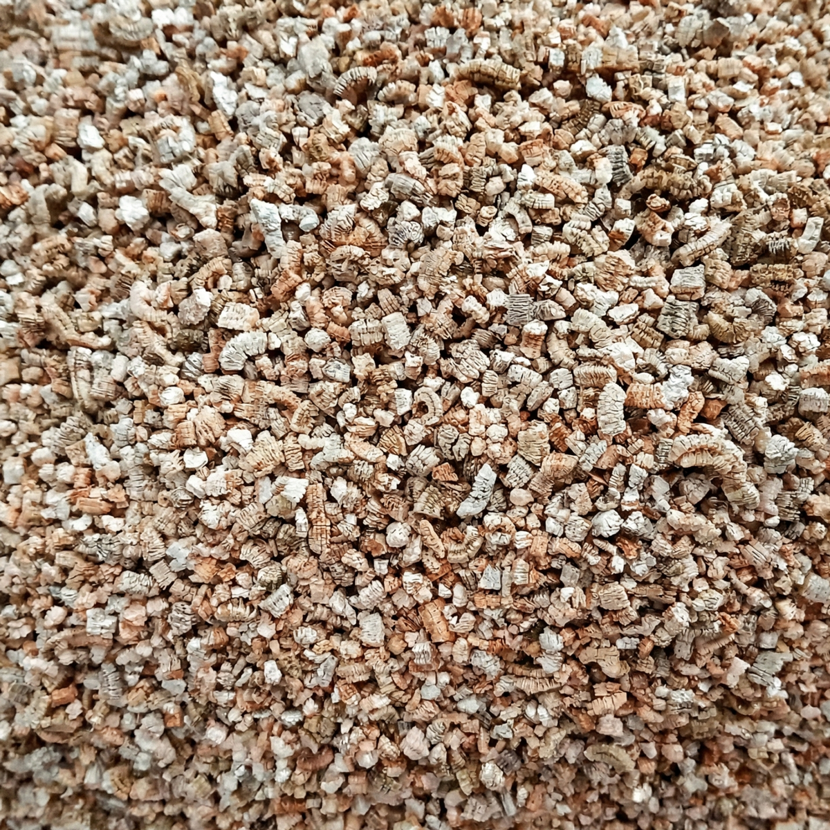Substrat de vermiculite agricole, matériau idéal pour retenir l'humidité et les nutriments dans les semis et projets de pépinière en République dominicaine.